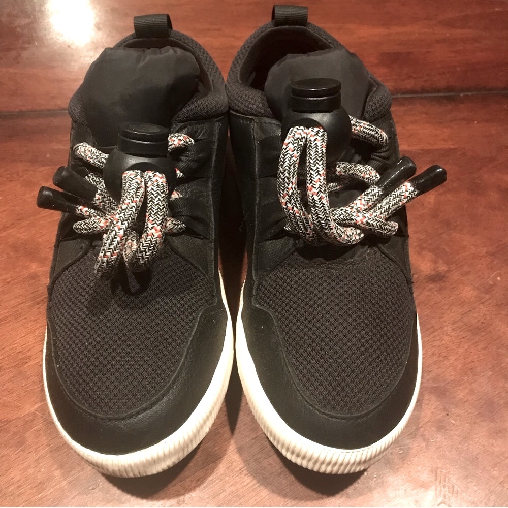 Sorel Out N About Street Sneaker Black White Orange 4277-010 Women’s Size 9 - Picture 7 of 15